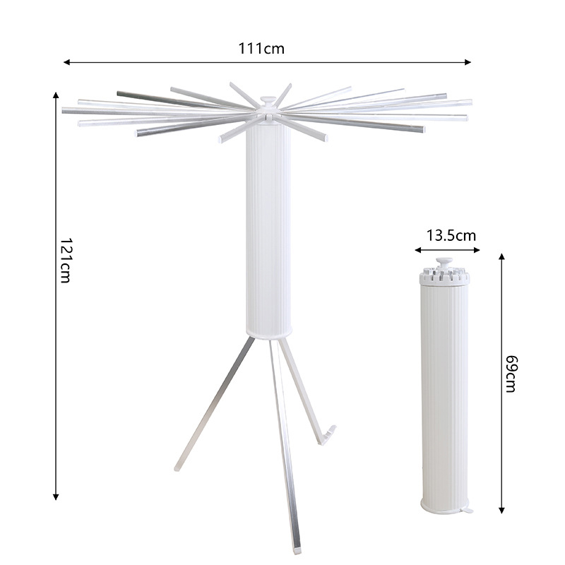 Blanc-Aluminium-3 pieds