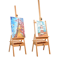 Chevalet universel pliable en bois naturel durable pour croquis et peinture, taille et couleur personnalisables, pour étudiants et enfants
