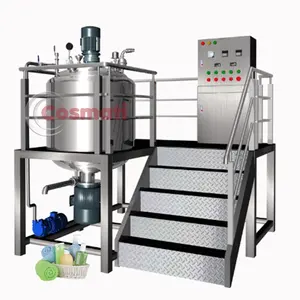 Cream blender heating mixer vacuum homogenizer emulsifier paste homogenizer vacuum emulsifier mixer