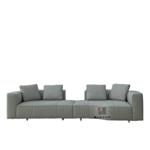 Meubles de salon de style italien minimaliste, nouveau design, tissu de haute qualité SY300, cuir italien <span class=keywords><strong>Nicoletti</strong></span> SY300 - Product Image 1