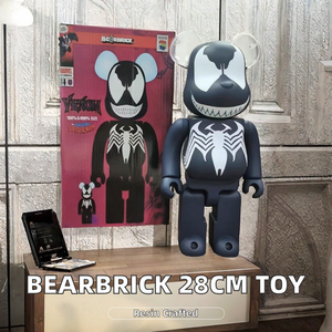 ฟิกเกอร์แบร์บริค Kwa รูปค้างคาวขนาด28ซม. ทำจากเรซิ่น400% ทาสีมือศิลปะห้องนั่งเล่นตกแต่งบ้านตุ๊กตาหมี - Product Image 3