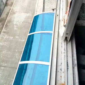 Đổ cửa ra vào tán khung nhôm cửa sổ phía trước tán và <span class=keywords><strong>Polycarbonate</strong></span> tán mái hiên để chống nắng - Product Image 6