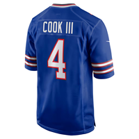 En stock 2026 Maillot brodé Buffalo pour homme 0 # Coleman 4 # cook lll 10 # Shakir 7 # allen 86 # Maillot à manches courtes cousu Kincaid