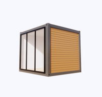 Maison conteneur préfabriquée de 10 pieds, cabane portable polyvalente pour bureau de jardin, sauna et mini-studio