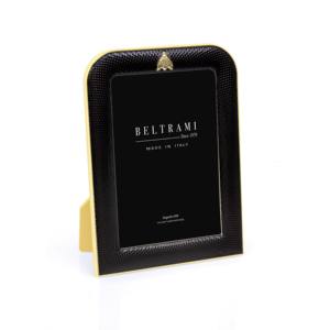 Cadre photo Beltrami plaqué argent 9x13 cm rectangulaire fabriqué en Italie - Product Image 1