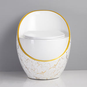 Lusso <span class=keywords><strong>grigio</strong></span> ceramica piccolo appartamento sifone wc con grande diametro risparmio idrico nuovo colore domestico tipo di uovo per il <span class=keywords><strong>bagno</strong></span> - Product Image 4