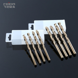 FEIDA M35 HSS 5% kobalt yüksek hızlı çelik düz şaft büküm matkap ucu Metal delme makinesi için özelleştirilmiş karbür matkap uçları - Product Image 3