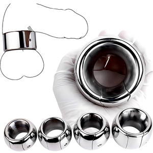 FRRK Heavy Ball Stretcher Weight Male Scrotum <b>Stretching</b> Testicle Weights Cock Lock <b>Ring</b> Delay Ejaculation Erection Cock <b>Ring</b> - Product Image 1