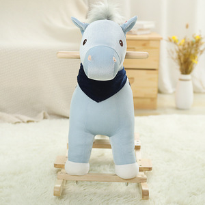 Nuevo estilo logotipo personalizado caballo mecedora tipo interactivo juguetes de peluche bebé reconfortante juguetes de animales de peluche de personaje/<span class=keywords><strong>dibujo</strong></span> - Product Image 4