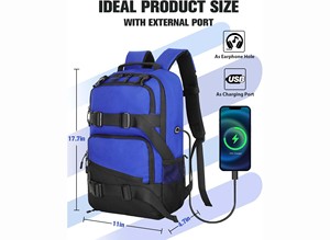 Échantillon gratuit Sac de longboard imperméable de grande capacité pour l'extérieur Sac de rangement pour skateboard Sac de transport pour longboard Sac d'accessoires - Product Image 5