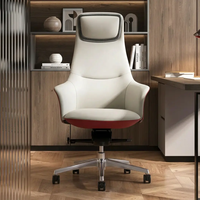Chaise de bureau ergonomique moderne avec dossier réglable et pivotante, adaptée aux cadres supérieurs et PDG