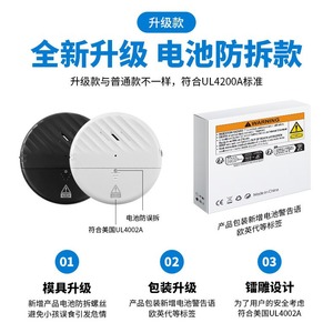 Door <b>Window</b> Alarm <b>Plastic</b> Battery Powered Minimalist Design Hotel Use Easy Installation Screw Mount - Product Image 4