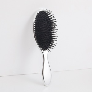 Gmagic, <span class=keywords><strong>cepillo</strong></span> de pelo ovalado con cerdas de jabalí de Color dorado y plateado de lujo, <span class=keywords><strong>cepillo</strong></span> y peine para extensión de cabello y masaje antiestático - Product Image 3