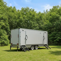 Nuevo Diseño Moderno de Lujo, Remolque de Baño Portátil Ecológico con Paneles Sándwich y Duchas para Uso en Exteriores