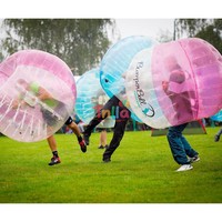 Ballon gonflable de pare-chocs de costume de bulle de TPU portable de football de combat de corps adulte