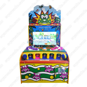 หยอดเหรียญสําหรับเด็กอาเขต <span class=keywords><strong>Wani</strong></span> <span class=keywords><strong>Wani</strong></span> จระเข้ตกใจค้อนตีเครื่องเกมเครื่องเกมกระทบสําหรับเด็ก - Product Image 2