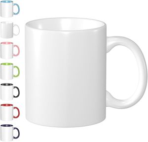 Tazas de Café de Cerámica Modernas Blancas de Porcelana de 11 oz al por Mayor, con Logotipo Personalizado Impreso por Sublimación, Muestras Gratis - Product Image 1