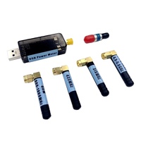 Medidor de potencia RF USB con pantalla a color de 0,96 "V3.0 100K a 10GHZ -55 A + 30dBm prealmacenado 9 curvas de atenuación