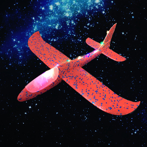 Wholesale Luminous LED Aircraft Airplane <strong>Aeroplane</strong> Jet Launcher <strong>Toy</strong> Flying LED Glitter Glow Flying Hand Throw Foam Plane - Product Image 2
