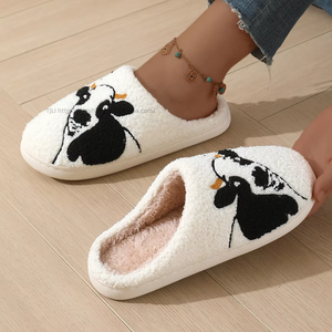 Vente en gros de pantoufles mignonnes en peluche, motifs renard et Père Noël, personnalisées, haute technologie, douces, pour la maison, été/hiver/automne - Product Image 5