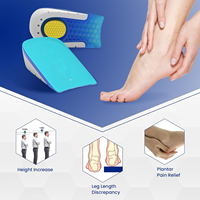 Soulagement de la douleur Talon Ascenseurs Coussinets Semelles Augmentant la Hauteur pour Hommes Femmes Tendinite d'Achille Différence de Longueur de Jambe Augmentation de la Hauteur