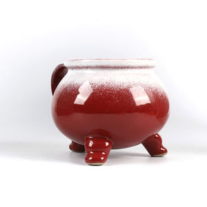 Taza de gres con esmalte reactivo, tazas de café con <span class=keywords><strong>sol</strong></span> y luna grandes, tazas de cerámica roja y blanca al <span class=keywords><strong>por</strong></span> <span class=keywords><strong>mayor</strong></span> - Product Image 4