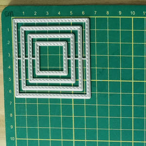 Großhandel Runde und Verschiedene Formen Kreis Oval Quadrat Rechteck Sechseck Herz Wolkenform Metall-Handwerk Stanzformen für Scrapbooking - Product Image 5