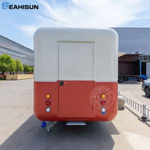 Cuisine moderne complète camion alimentaire mobile fourgonnette deuxième échantillon main BBq Pizza chariot de crème glacée fabriqué en aluminium durable en fibre de verre restauration rapide - Product Image 6