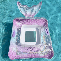 Matelas flottant gonflable PVC style Instagram sirène pour adultes et enfants, transfrontalier, pour piscine extérieure, modèle de transat de piscine