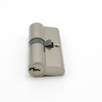 Serrure de porte à cylindre 6 broches de haute qualité en laiton massif, acier et alliage de zinc pour portes en bois, style moderne, antivol, en ABS, entraxe 50 mm