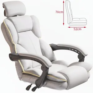 Ergonomisch gestaltet für längeren sitz im Chefstuhl mit Lendenwirbel-Unterstützung Kopfstütze und Neigung funktion