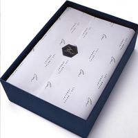 Papier d'emballage cadeau de Noël personnalisé avec logo imprimé, papier de soie pour vêtements et fleurs, feuille de papier de soie écologique