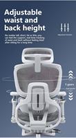 Chaise de bureau ergonomique de luxe pivotante avec base pour fauteuil inclinable, chaise de bureau exécutive à dossier haut en maille ergonomique