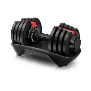 Spor salonu egzersiz adam güç ağırlık kaldırma eğitimi 18KG 40LB ağırlıkları ayarlanabilir dambıl seti