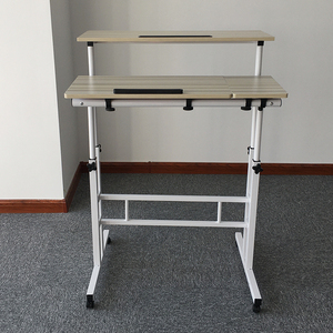 La taille blanche à usage domestique ajustent la <span class=keywords><strong>table</strong></span> debout avec des roues et la <span class=keywords><strong>table</strong></span> basse - Product Image 4