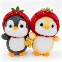 Peluche personnalisée ODM super douce en coton PP, licorne ou pingouin, coussin lesté mignon, couleur et logo personnalisables pour machines à griffes