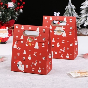 Bolsa de Papel Kraft Mini Colorida para Regalos de Nochebuena, Bolsa para Dulces Navideños - Product Image 5