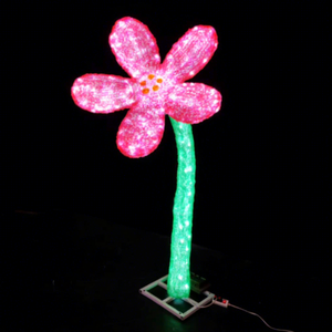 Luces LED Grandes con Motivo de Flor de Loto para Decoración Navideña en Parques, Jardines y Centros Comerciales - Product Image 1