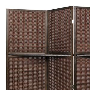 Paravent <span class=keywords><strong>en</strong></span> <span class=keywords><strong>bois</strong></span> pliable et mobile de style Art Déco <span class=keywords><strong>pour</strong></span> <span class=keywords><strong>salon</strong></span>, bar à café, espace de bureau, tissage simple - Product Image 6