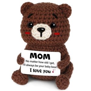 Oso de Algodón Hecho a Mano CheriGift, Regalo para <span class=keywords><strong>Cumpleaños</strong></span> de <span class=keywords><strong>Hermana</strong></span>, San Valentín, Navidad, Talla Única, Tejido a Mano, China - Product Image 1