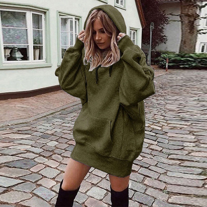 green hoodie dress I.H.F GREEN DRAPED GOWN WITH HOODIE main image 0