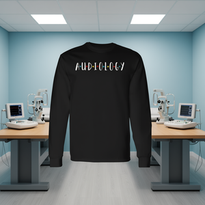 Maglietta a maniche lunghe per audiologi, abbigliamento professionale per specialisti in apparecchi acustici, uso sanitario - Product Image 4