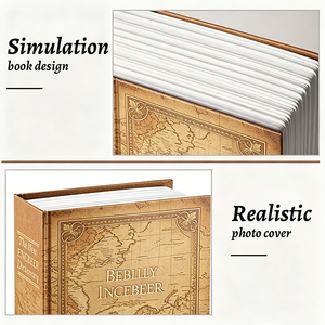 Scatola Libro Segreta con Serratura a Chiave, Versione Decorativa, Finto Libro Sicuro per Contanti, Telefono, Oggetti di Valore e Decorazione Domestica - Product Image 5