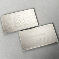 Günstige Maßgeschneiderte Aluminium-Visitenkarten mit Goldauflage, Letterpress-Druck, Modernem Design und Individuellen Farben