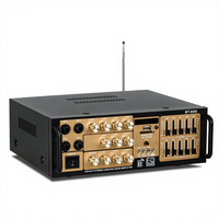 Amplificateur 2 canaux haute puissance, vente chaude transfrontalière, 12V/220V, lecteur de carte USB, tuner FM, décodage sans perte, fabriqué en Chine