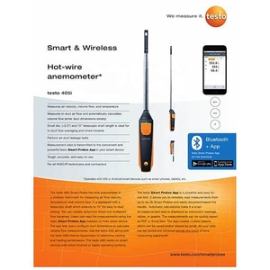 Nouvel anémomètre à fil chauffant Testo 405i, sonde intelligente sans fil, avec un bon prix, 0560 1405 - Product Image 5