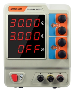 แหล่งจ่ายไฟฟ้ากระแสตรงแบบปรับค่าได้ Victor 0-30V 0-5A พร้อมหน้าจอสีขนาดใหญ่ ป้องกันกระแสเกิน (OVP) กระแสเกิน (OCP) และอุณหภูมิเกิน (OTP) - Product Image 4