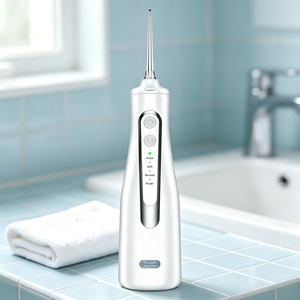 Hydropulseur dentaire électrique sans fil rechargeable étanche IPX7 pour le blanchiment et le nettoyage des dents - Product Image 1