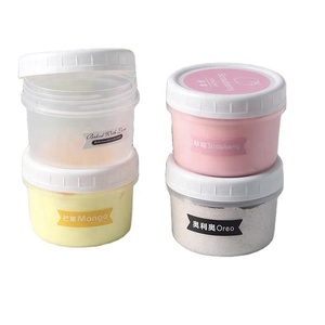 Phổ biến Jar bánh container nhựa bánh Cookie Jar, hình dạng côn thực phẩm nhựa <span class=keywords><strong>Ice</strong></span> Cream lưu trữ Jar trên bán - Product Image 1
