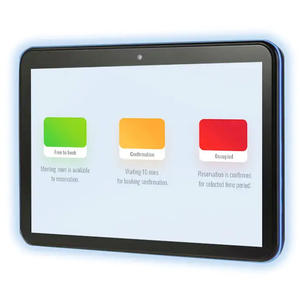 10 14 15 18,5 21,5 pulgadas barra de luz LED de montaje en pared Pantalla de reserva de conferencia inteligente WIFI POE RJ45 tableta táctil capacitiva Android - Product Image 4